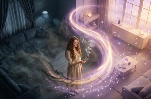 Home aerial isometric view looking down into a cozy int 1771552606885