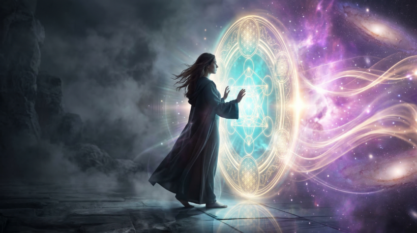 a powerful mystical transformation scene showing a 1773909649033